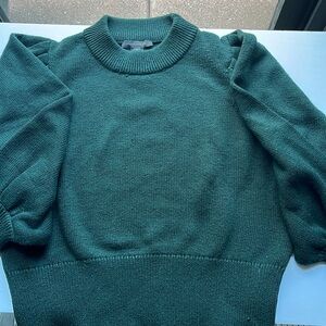 French Connection green crew neck sweater. Cotton/acrylic